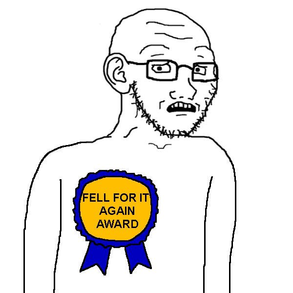 fell for it again award meme meme image