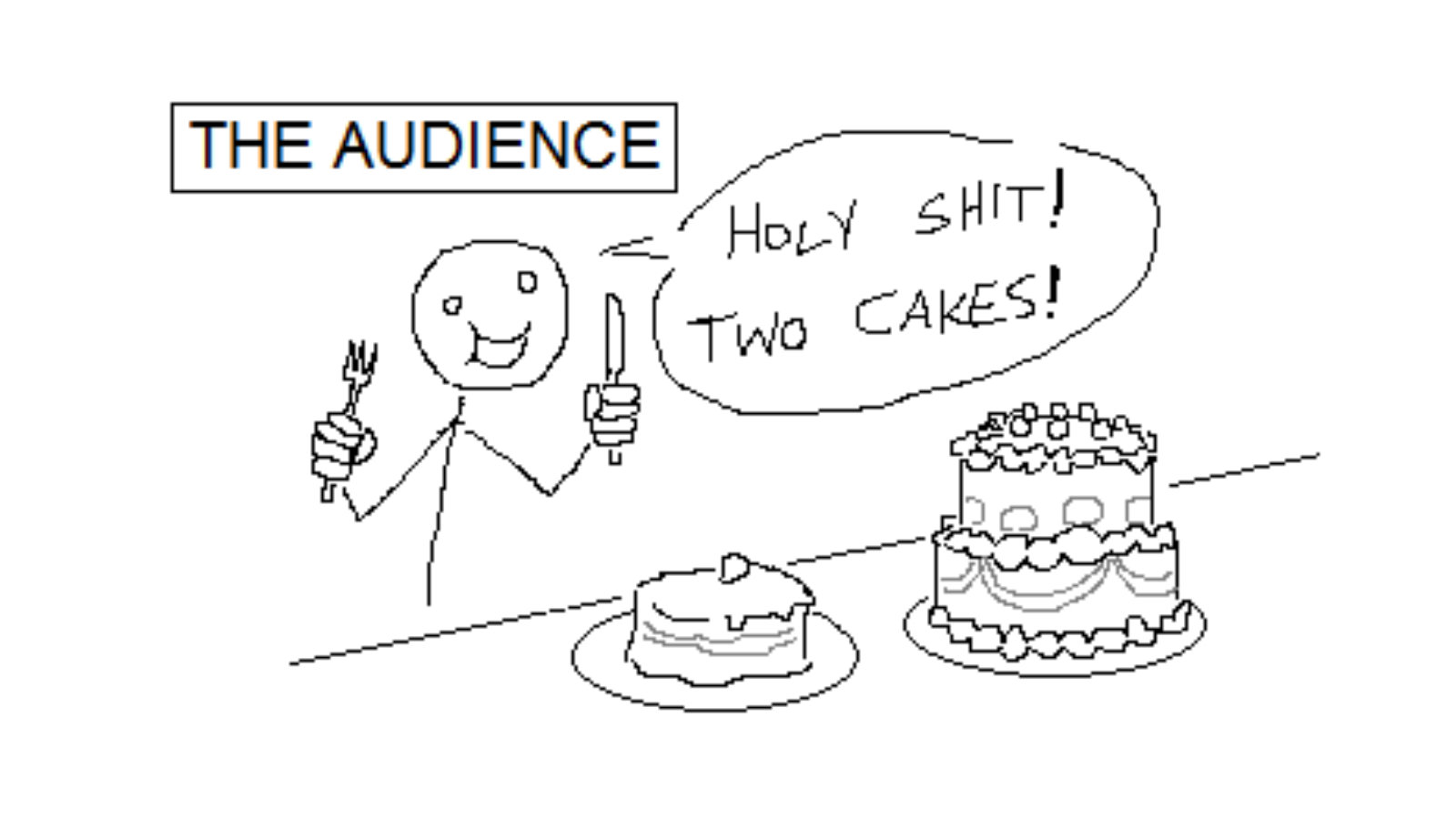 two cakes meme meme image
