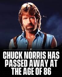 chuck norris dead meme meme image