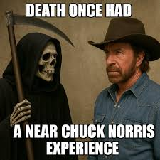 chuck norris meme death meme image
