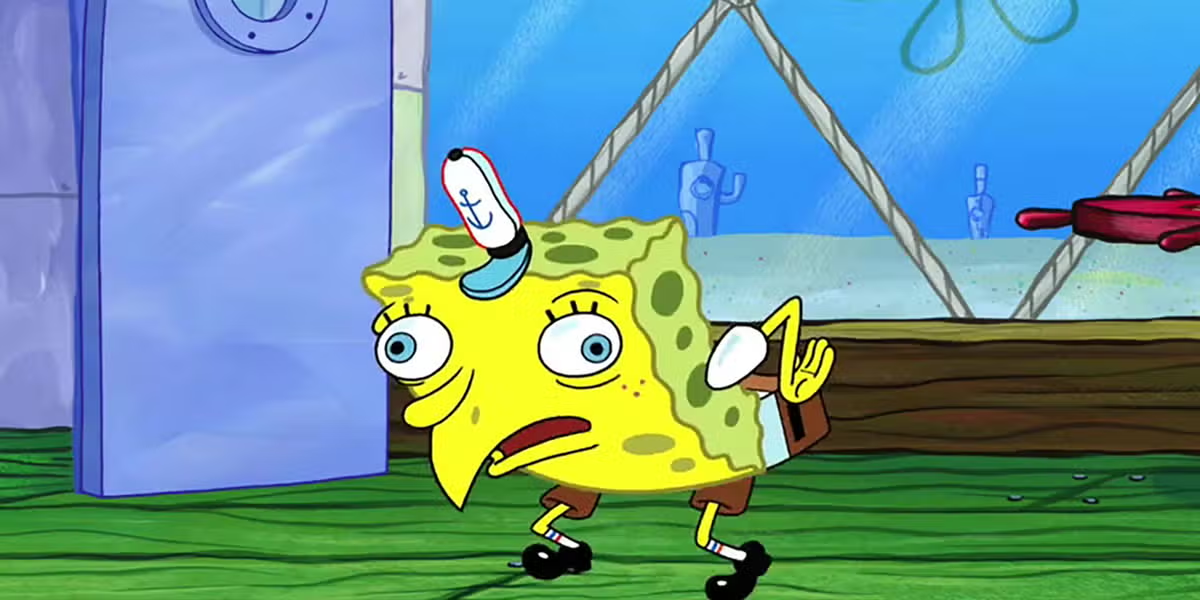 spongebob mocking meme meme image