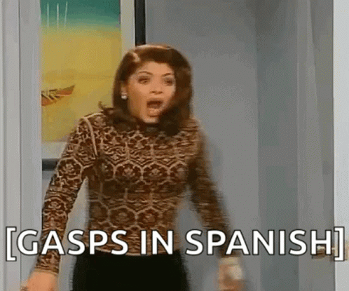gasps in spanish meme meme image