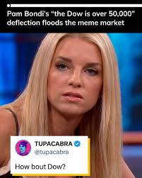 pam bondi the dow meme meme image