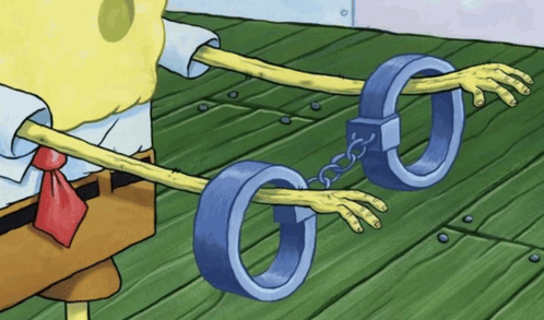 spongebob handcuffs meme meme image