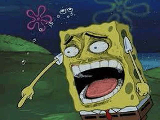 spongebob laughing meme meme image