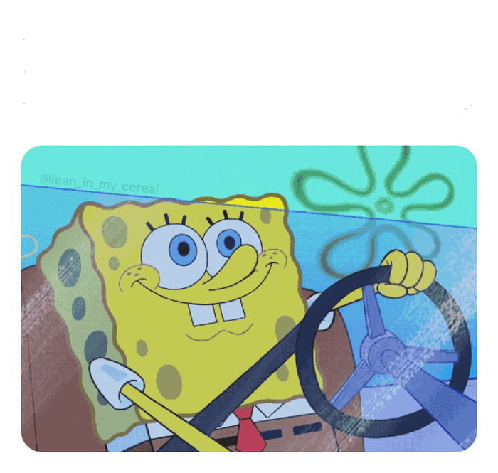 spongebob driving meme meme image