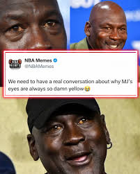 michael jordan yellow eyes meme meme image