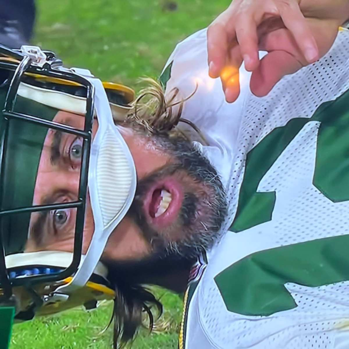 aaron rodgers helmet meme meme image