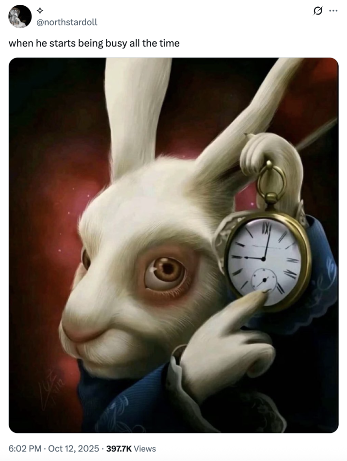 rabbit clock meme meme image