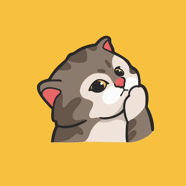 cat thinking meme meme image