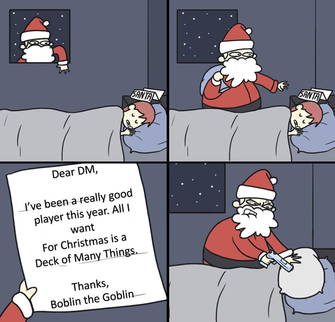 dnd christmas meme meme image
