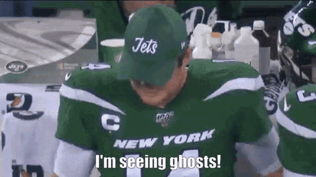 sam darnold seeing ghosts meme meme image