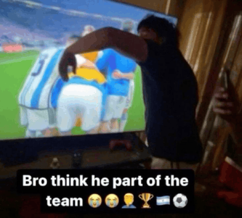 bro thinks he's on the team meme meme image
