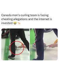 canadian curling cheating meme meme image