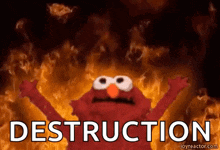 elmo fire meme meme image